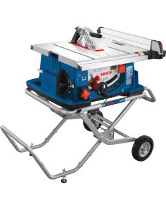 Bosch 15-Amp 10 In. Job Site Table Saw with Wheeled Stand