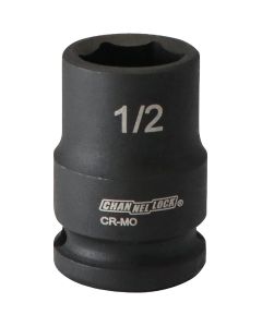 Channellock 3/8 In. Drive 1/2 In. 6-Point Shallow Standard Impact Socket
