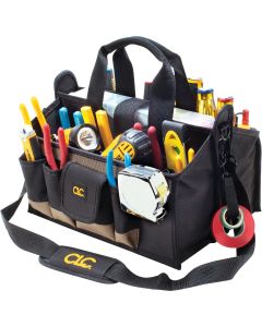 CLC 17-Pocket 16 In. Center Tray Tool Bag