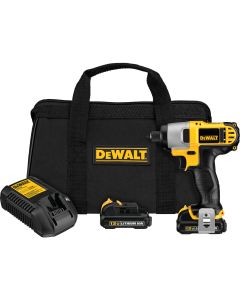 DeWalt XTREME 12-Volt MAX XR Lithium-Ion 1/4 In. Hex Brushless Cordless Impact Driver Kit