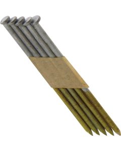 Grip-Rite 30 Degree Paper Tape Hot-Dipped Galvanized Clipped Head Framing Stick Nail, 3-1/4 In. x .120 In. (2000 Ct.)