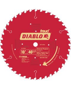 Diablo 10 In. 40-Tooth General Purpose Circular Saw Blade, Bulk