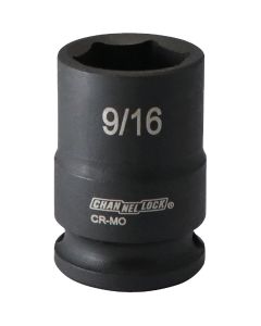Channellock 3/8 In. Drive 9/16 In. 6-Point Shallow Standard Impact Socket