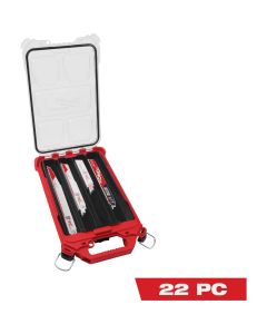 Milwaukee SAWZALL 22-Piece Reciprocating Saw Blade Set in PACKOUT Organizer