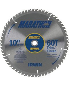 Irwin Marathon 10 In. 60-Tooth Trim/Finish Circular Saw Blade