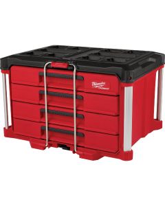 Milwaukee PACKOUT 4-Drawer Tool Box, 50 Lb. Capacity