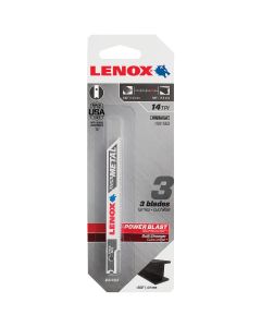 Lenox U-Shank 3-5/8 In. x 14 TPI Bi-Metal Jig Saw Blade, Thick Metal (3-Pack)