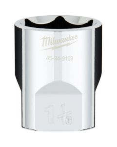 Milwaukee 1/2 In. Drive 1-1/16 In. 6-Point Shallow Standard Socket with FOUR FLAT Sides