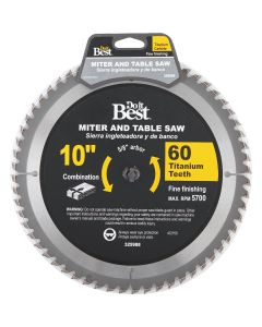 Do it Best Professional 10 In. 60-Tooth Fine Crosscut/Plywood Circular Saw Blade