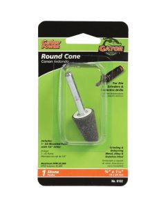 Gator Blade Round Cone 3/4 In. x 1- 1/4 In. Grinding Stone