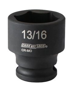 Channellock 3/8 In. Drive 13/16 In. 6-Point Shallow Standard Impact Socket