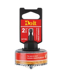 Do it 2-1/2 In. Carbon Steel Hole Saw with Mandrel