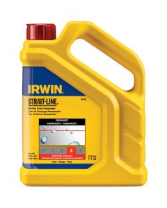 Irwin STRAIT-LINE 2-1/2 Lb. Red Permanent Chalk Line Chalk