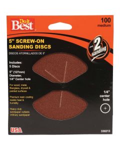 Do it 5 In. 100 Grit Screw-On Sanding Disc (3-Pack)