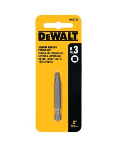 DEWALT Square Recess #3 2 In. Power Screwdriver Bit