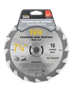 Do it Best 7-1/4 In. 16-Tooth Framing & Ripping Circular Saw Blade