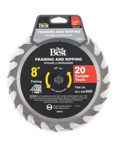 Do it Best 8 In. 20-Tooth Framing & Ripping Circular Saw Blade