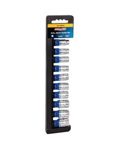 Channellock Metric 3/8 In. Drive 12-Point Shallow Socket Set (10-Piece)