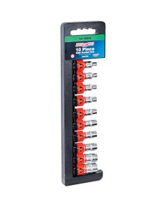 Channellock Standard 1/4 In. Drive 6-Point Shallow Socket Set (10-Piece)