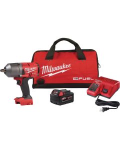 Milwaukee M18 FUEL 18 Volt Lithium-Ion Brushless 1/2 In. High Torque Cordless Impact Wrench w/Friction Ring Kit