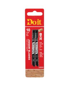 Do it Best U-Shank 3 In. x 10 TPI High Carbon Steel Jig Saw Blade, Wood up to 1 In. (2-Pack)
