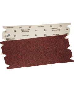 Virginia Abrasives 8 In. x 19-1/2 In. 24 Grit Floor Sanding Sheet for EZ-8, EC-8, MV-8, DU-8 Drum Sanders