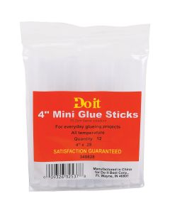 Do it 4 In. Mini Clear Hot Melt Glue (12-Pack)