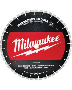 Milwaukee 12 In. Ultra Segmented Rim Dry/Wet Cut Diamond Blade
