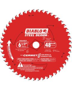 Diablo Steel Demon 6-1/2 in. x 48 Tooth Cermett II Carbide Metals and Stainless Steel Cutting Saw Blade