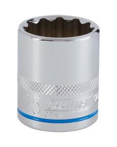 Channellock 1/2 In. Drive 25 mm 12-Point Shallow Metric Socket