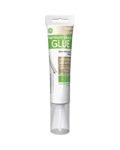 GE Premium Silicone 2 Glue - Squeeze, Clear, 2.8oz