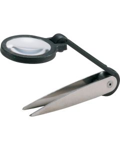 General Tools 2-1/4 In. L Tweezers and Magnifier