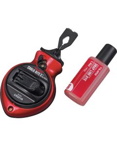 Tajima Chalk-Rite II 100 Ft. Extra Bold Chalk Line Reel and Chalk, Red