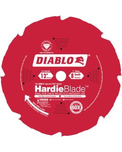 Diablo HardieBlade 12 In. 8-Tooth PCD (Polycrystalline Diamond) Fiber Cement Circular Saw Blade