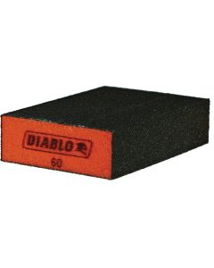 Diablo 2-1/2 In. x 4 In. x 1 In. 60 Grit (Medium) Flat Edge Sanding Sponge (3-Pack)