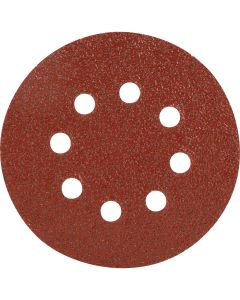 Do it Best 5 In. 40-Grit 8-Hole Pattern Vented Sanding Disc with Hook & Loop Backing (50-Pack)