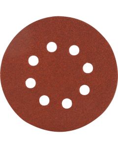 Do it Best 5 In. 80-Grit 8-Hole Pattern Vented Sanding Disc with Hook & Loop Backing (50-Pack)