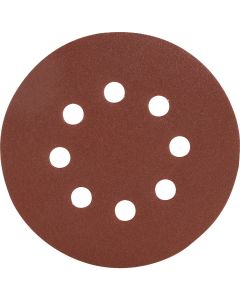 Do it Best 5 In. 120-Grit 8-Hole Pattern Vented Sanding Disc with Hook & Loop Backing (50-Pack)