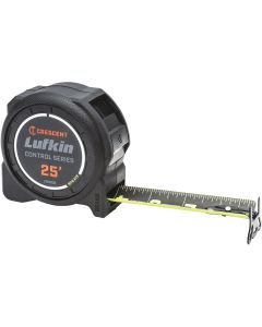 Crescent Lufkin Command Control Series 1-3/16 In. x 25 Ft. Tape Measure with Black Blade