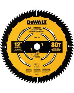 DEWALT Precision Trim 12 In. 80-Tooth Circular Saw Blade