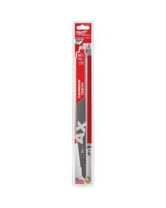 Milwaukee SAWZALL The AX 12 In. 5 TPI Wood w/Nails Demolition Reciprocating Saw Blade with Carbide Teeth (3-Pack)