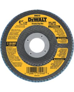 DEWALT 4-1/2 In. 120-Grit Type 29 High Performance Zirconia Angle Grinder Flap Disc
