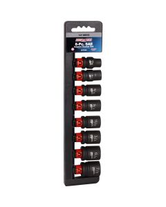 Channellock Standard 1/2 In. Drive 6-Point Shallow Impact Driver Set (8-Piece)