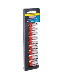 Channellock Standard 3/8 In. Drive 12-Point Shallow Socket Set (9-Piece)