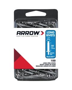 Arrow 1/8 In. x 1/2 In. Steel Rivet (100-Count)