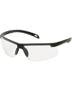 Pyramex Ever-Lite H2MAX Black Frame Safety Glasses with Clear Anti-Fog Lenses