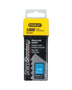Stanley SharpShooter Heavy-Duty Narrow Crown Staple, 5/16 In. (1000-Pack)