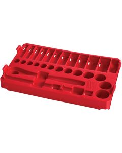 Milwaukee 28-Piece 3/8 In. Drive Standard PACKOUT Tray Ratchet and Socket Holder