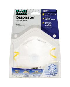 Safety Works N95 Harmful Dust Respirator with Valve (2-Pack)