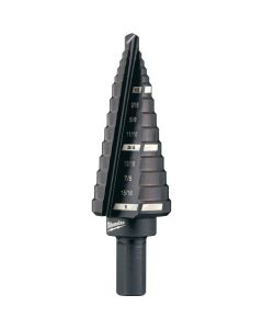 Milwaukee 1/2 In. - 1 In. #8 Step Drill Bit, 9 Steps